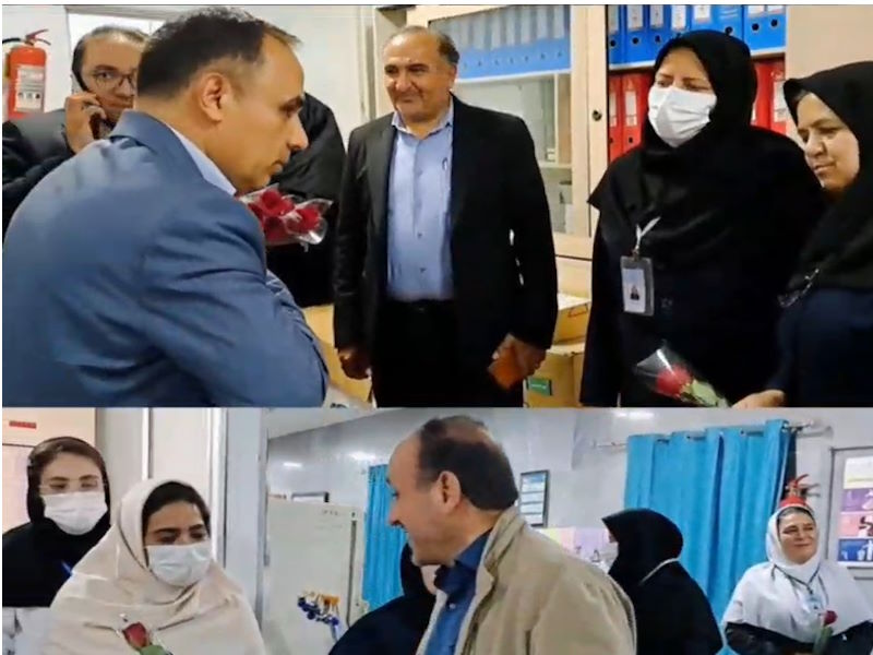 تقدیر و تشکر دکتر فرید پناهی شهردار بناب و اعضای شورای اسلامی شهر، از کادر پرستاری بیمارستان امام خمینی (ره) و شهدای بناب به مناسبت روز پرستار